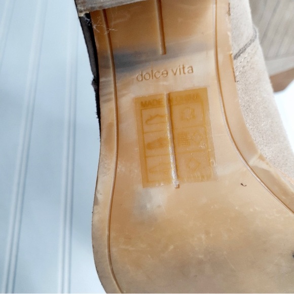 Dolce Vita Tan Suede Ankle Booties EUC - Picture 7 of 7